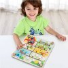 Dřevěná Montessori tabule Zvířátka a abeceda Tooky