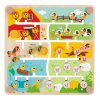 Dřevěná Montessori tabule Zvířátka a abeceda Tooky