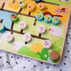 Dřevěná Montessori tabule Zvířátka a abeceda Tooky