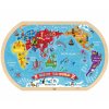 Dřevěné puzzle Mapa světa Tooky