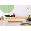 Dětská postel z masivního dřeva v přírodní barvě Kiki 5 P