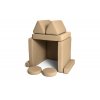 Rozkládací dětská pěnová pohovka a bunker SHAPPY PLAY SOFA ORIGINAL více barev
