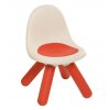 Dětská židle s opěradlem Smoby, bílá a červená