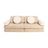 Rozkládací dětská pěnová pohovka a bunker SHAPPY PLAY SOFA PURE CORDUROY WAFFLE více barev