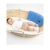 blue knitted baby blanket 100 cotton cm (2)