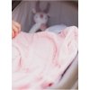 pink knitted baby blanket 100 cotton cm (8)
