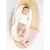 pink knitted baby blanket 100 cotton cm (5)
