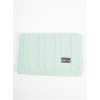 turquoise knitted baby blanket 100 cotton cm (1)