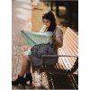 turquoise knitted baby blanket 100 cotton cm (6)