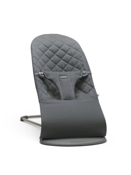 BABYBJORN Lehátko BabyBjörn Bouncer Bliss Anthracite Woven