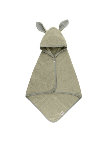 BIBS Kangaroo osuška s kapucňou z BIO bavlny
