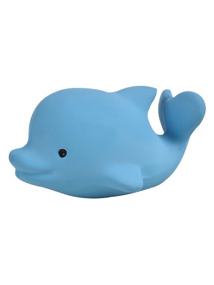 Tikiri Ocean Buddies - hrkálka a hryzátko z prírodnej gumy Delfín