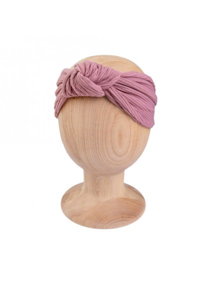 ČELENKA S UZLOM REBROVANÁ Blush RIB