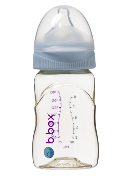 B.BOX Antikoliková dojčenská fľaša 180ml - Modrá