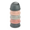 Súprava téglikov na sušené mlieko / desiatu Mineral Grey / Pink