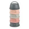 Súprava téglikov na sušené mlieko / desiatu Mineral Grey / Pink