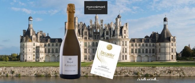 Crémant de Loire Ackerman Royal Brut získal na vinařské soutěži « Decanter World Wine Awards 2022 » úžasné hodnocení