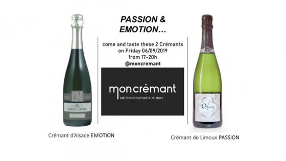 Crémant passion & emotion pop-up tasting 6. 9. 2019