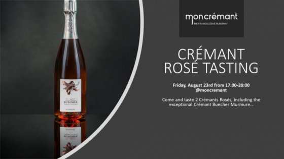 Crémant rosé pop-up tasting 23. 8. 2019