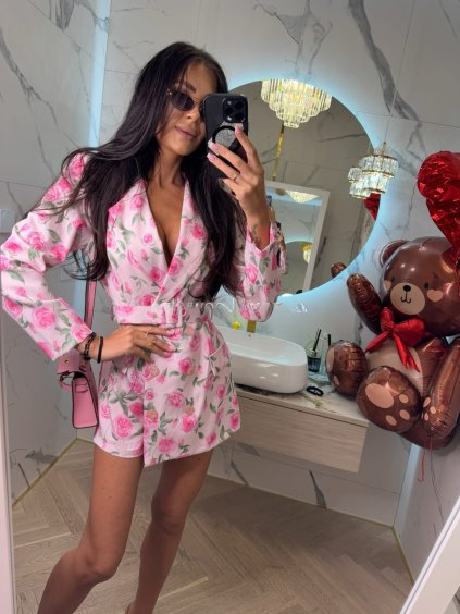 Sakový kvetinový overal