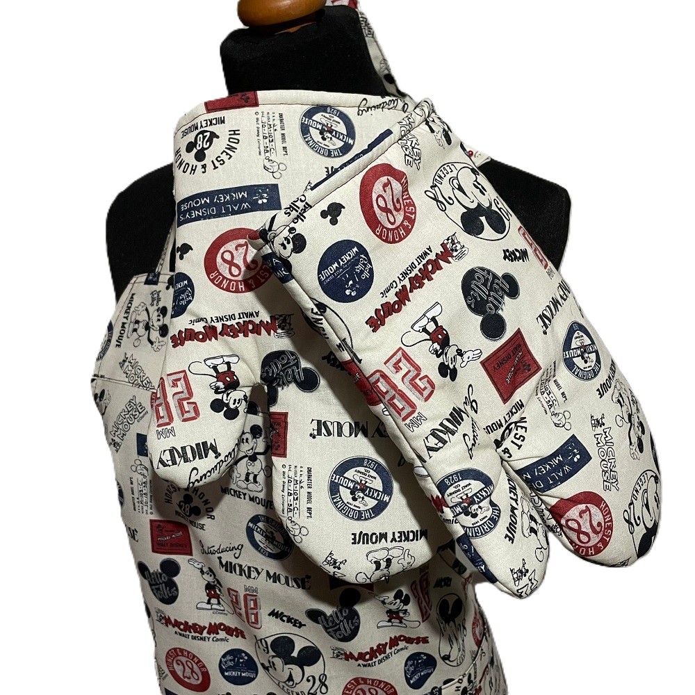 Zástěra s kuchyňskými chňapkami: Mickey