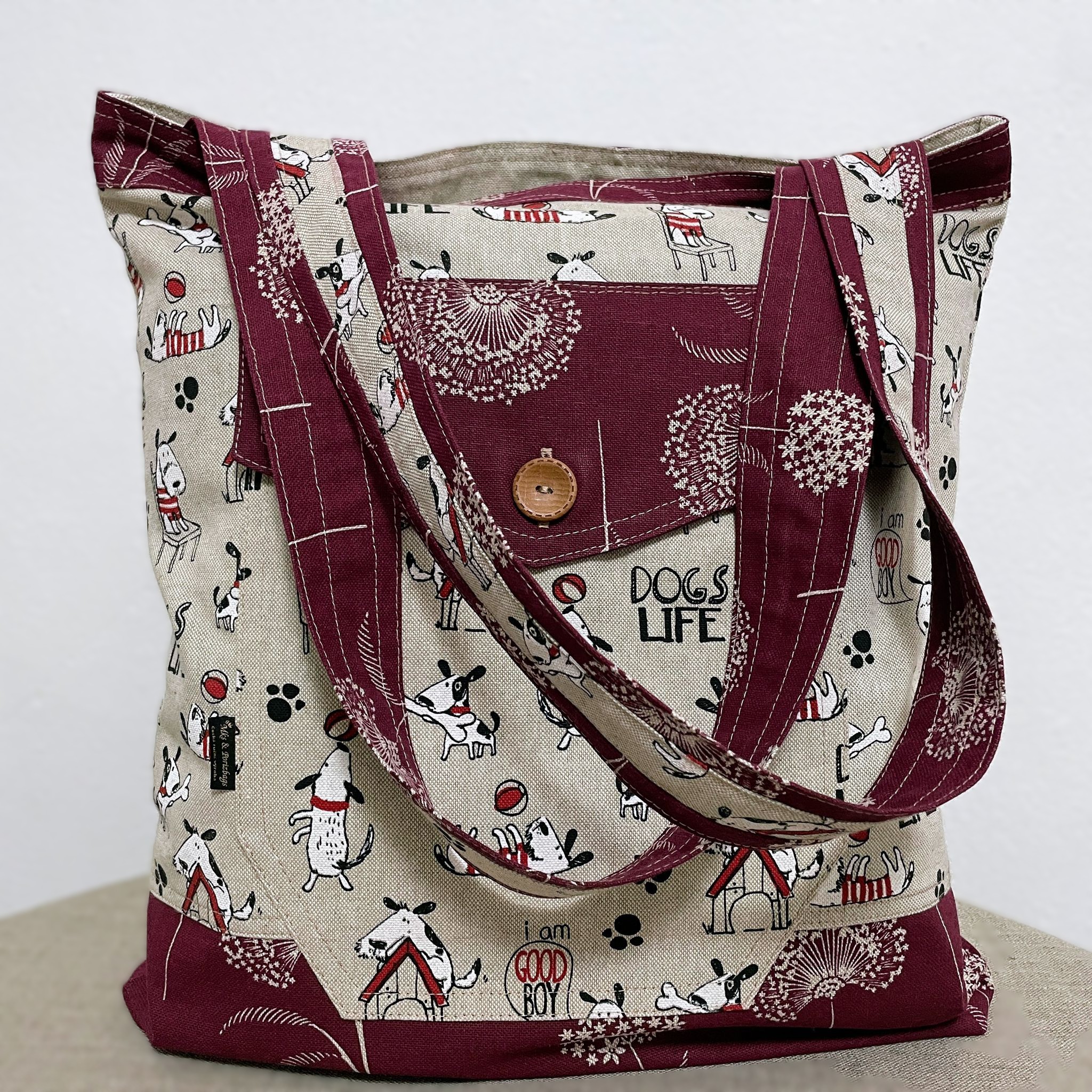 Taška přes rameno: Psi a pampelišky