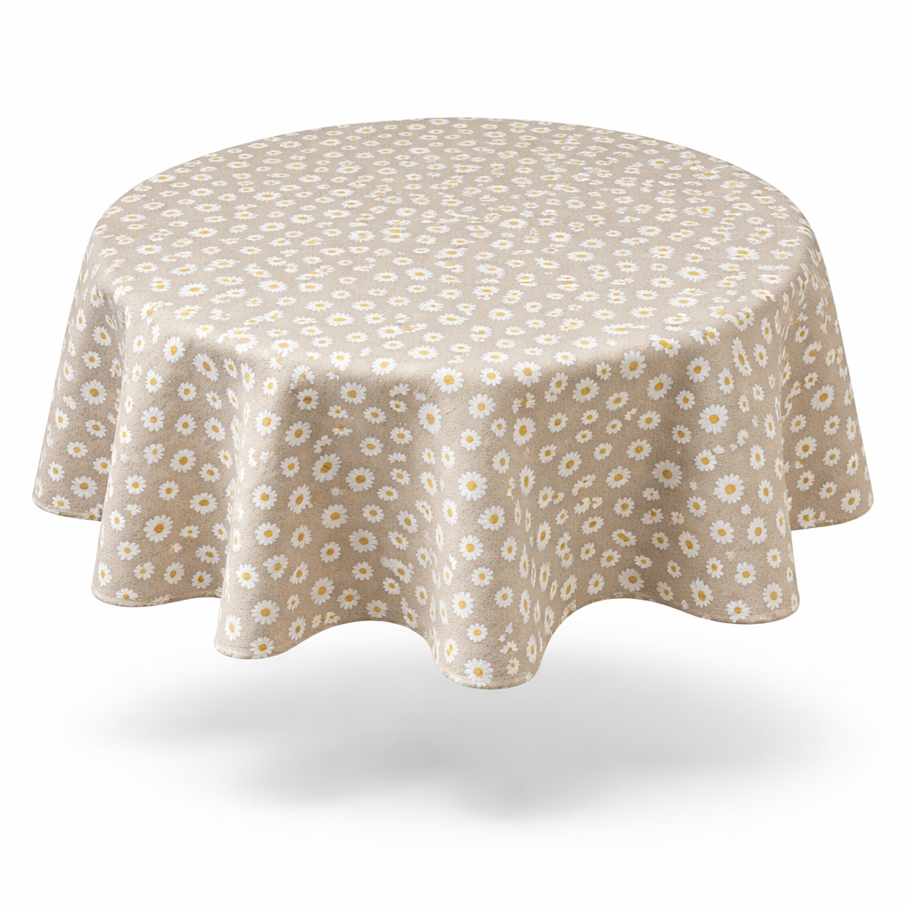 Kulatý ubrus Ø 97cm - kopretiny