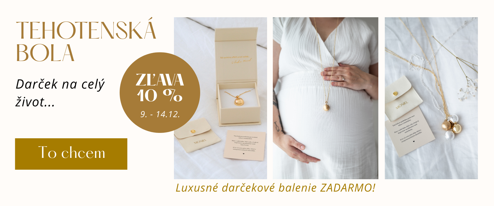 Zľava 10 % na všetky tehotenské boly Moniel