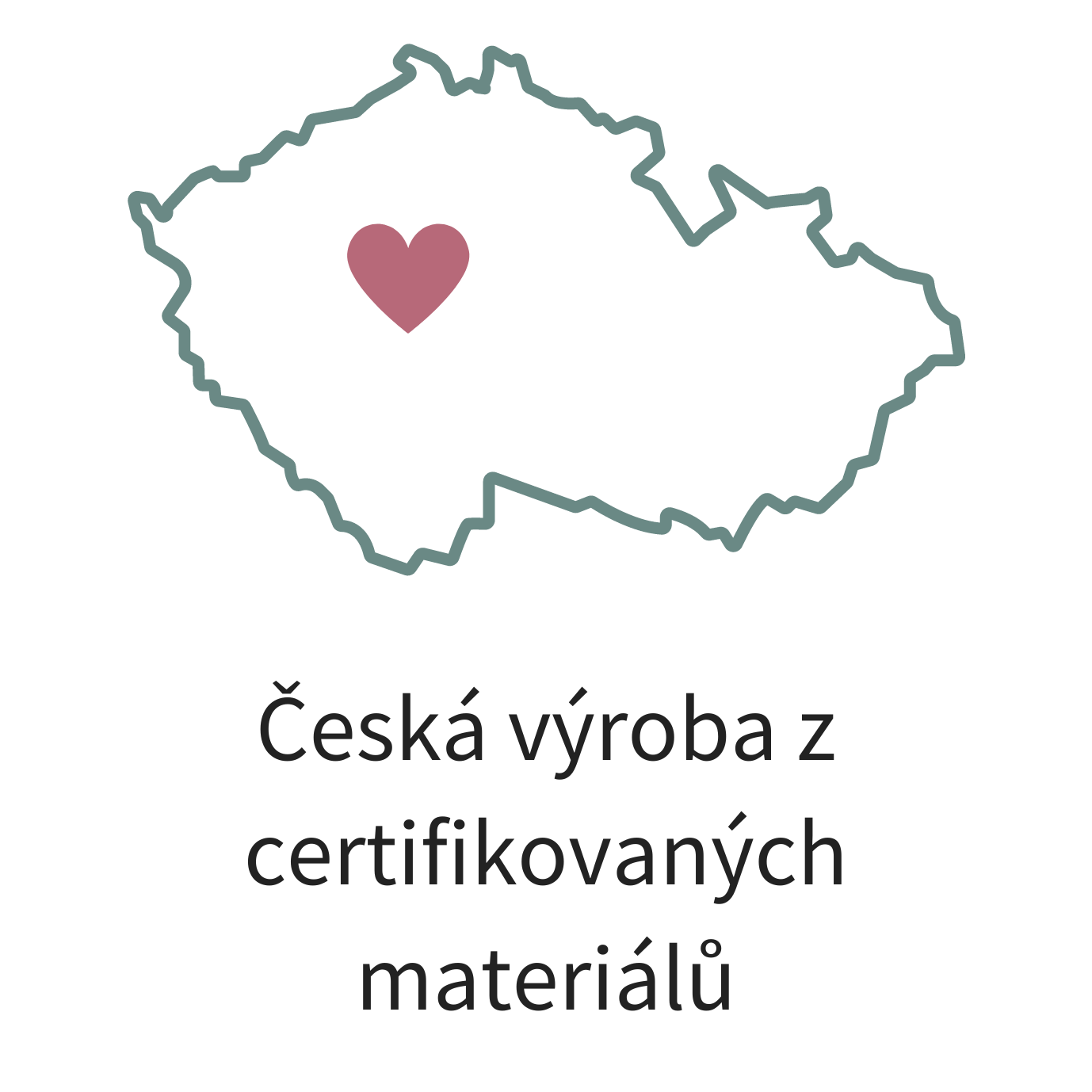 Česká výroba z certifikovaných materiálů