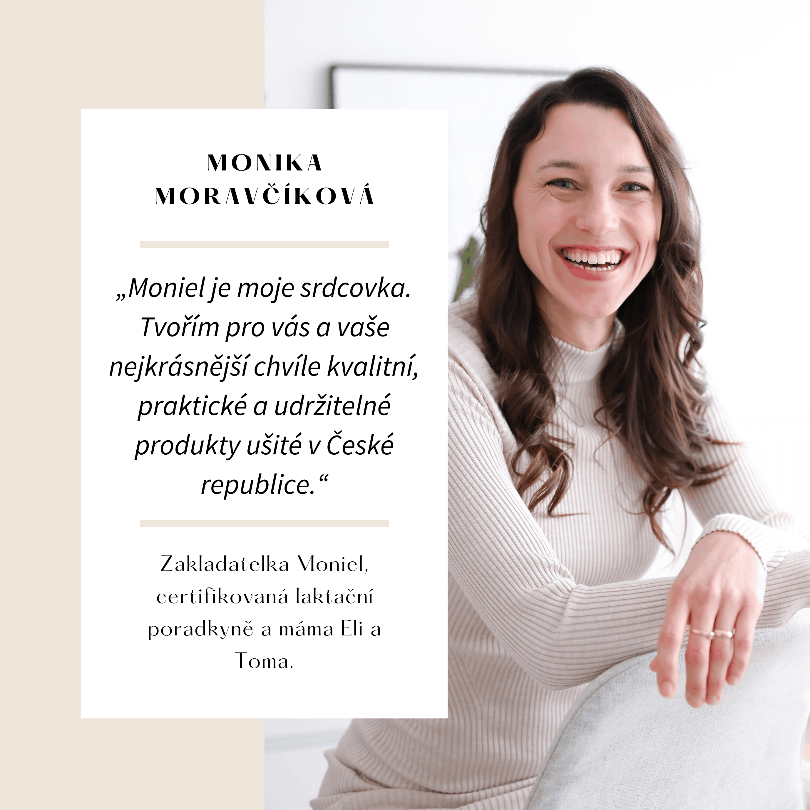 Monika Moravčíková - zakladatelka Moniel