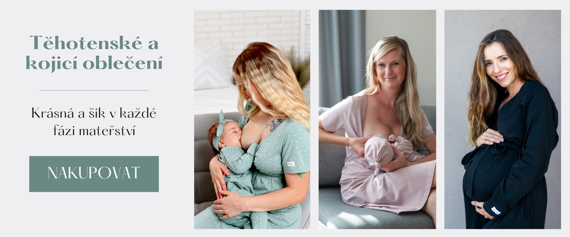 Těhotenské a kojicí oblečení Moniel