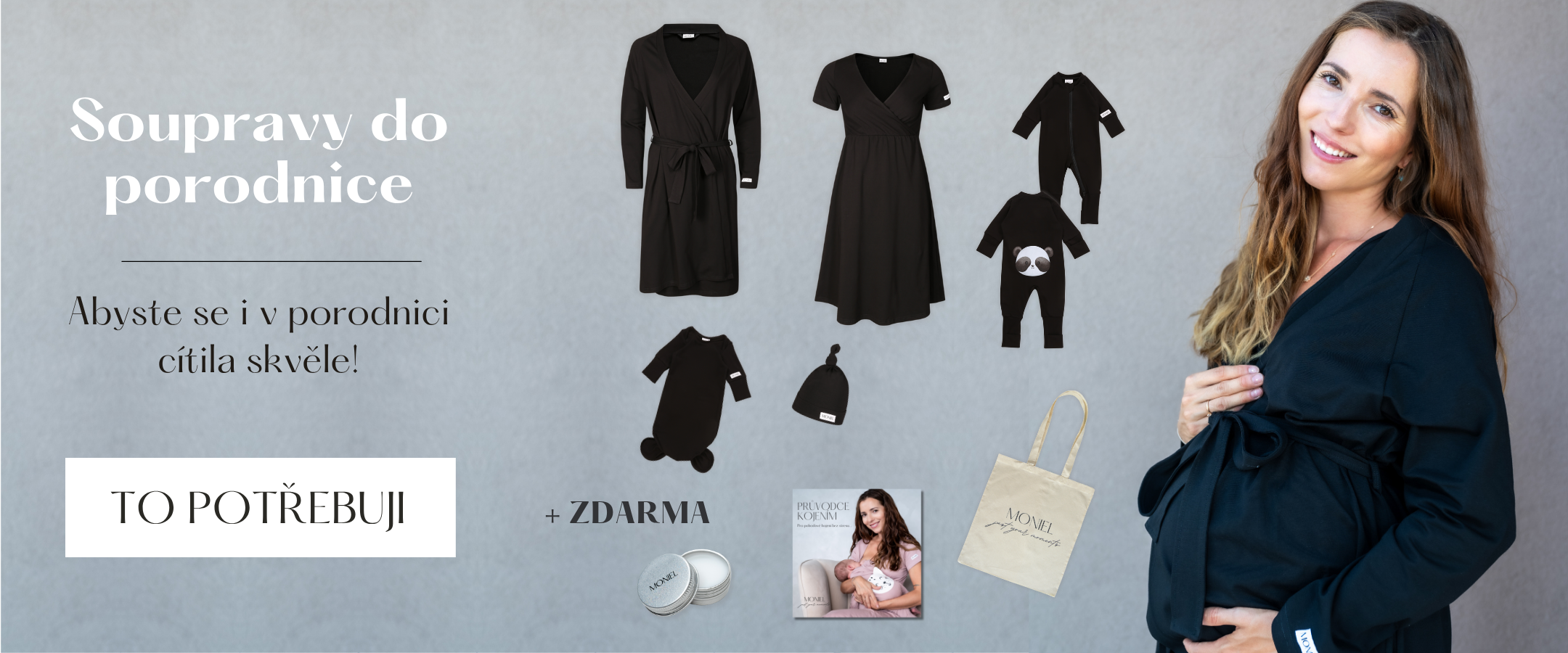 Soupravy do porodnice Moniel