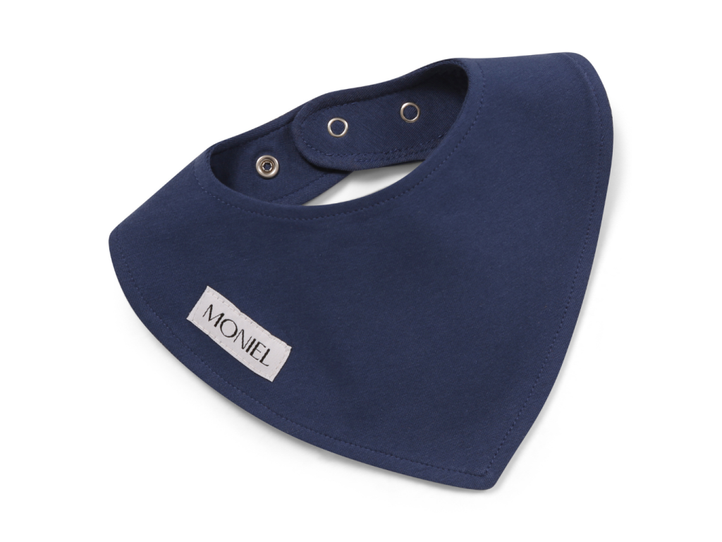 Moniel Dětský slintáček nastavitelná velikost Navy Blue modrá 0 24 měsíců