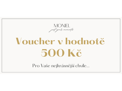 CZ Moniel Voucher v hodnotě 500 Kč Mock Up