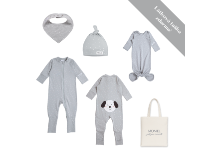 Dárková sada pro miminko Dots Grey
