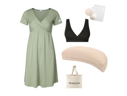 Sada pro pohodlné začátky kojení Olive & Pastel béžová