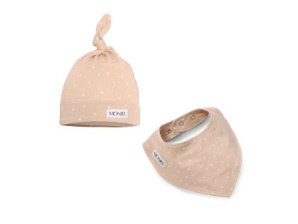 Sada k narození miminka Dots béžová