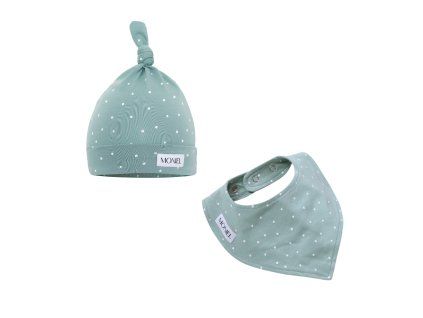 Sada k narození miminka Dots mintová
