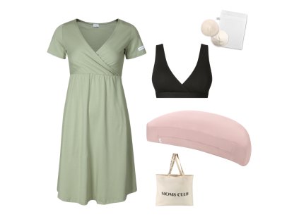 Sada pro pohodlné začátky kojení Olive & Pastel růžová