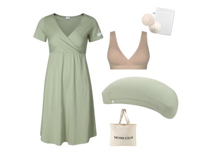 Sada pro pohodlné začátky kojení Olive s podprsenkou Nuuma nude