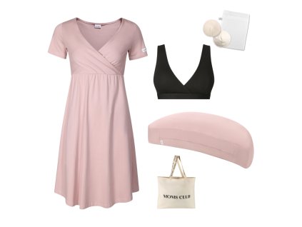 Sada pro pohodlné začátky kojení Pastel růžová