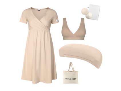 Sada pro pohodlné začátky kojení Pastel béžová