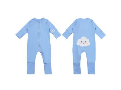 Moniel Dětský rostoucí overal Mráček Sky blue