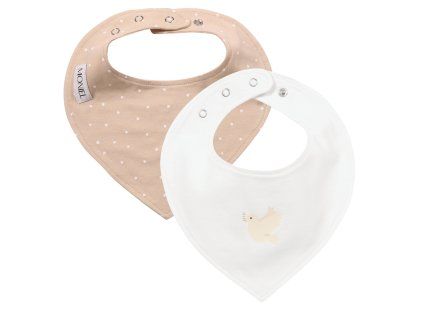 SLINTÁČKY white + dots béžová