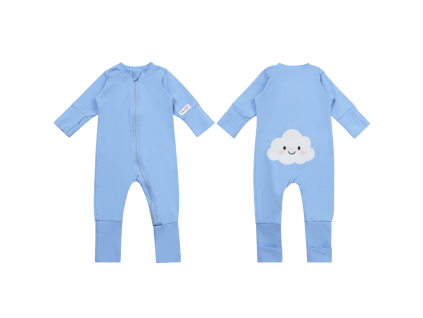 Moniel Dětský rostoucí overal Mráček Sky blue