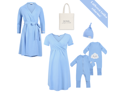 42759 9 sada s overalem sky blue