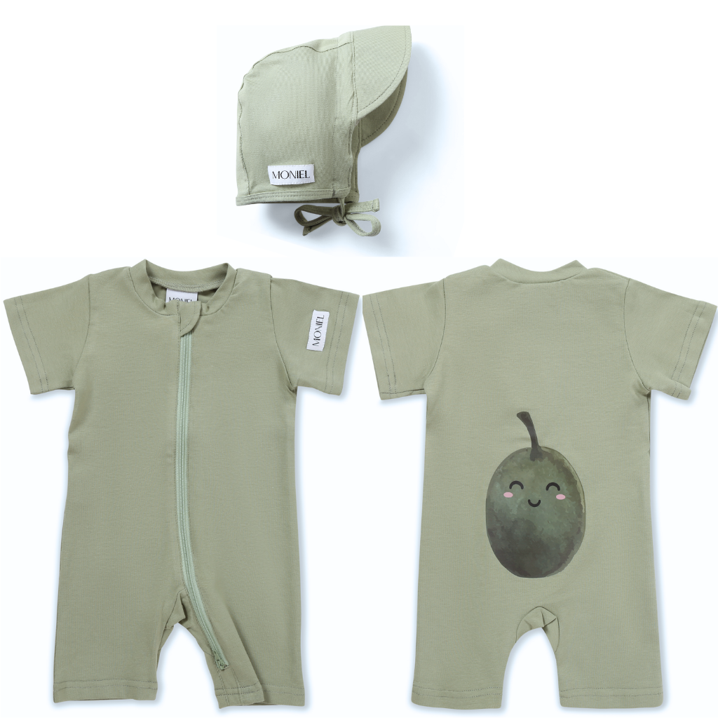 Moniel letní souprava pro miminka a batolata Olive - vel. 62/68 cm