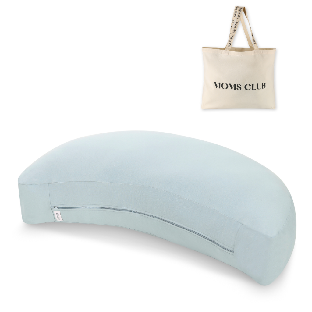 Moniel Kojicí a těhotenský polštář s pratelným potahem Pastel Mintová + taška Mom Club zdarma