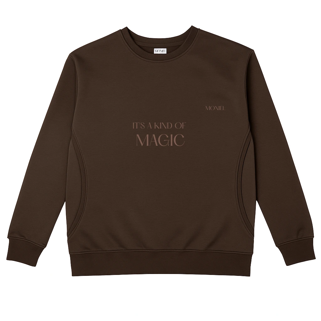 Moniel kojící mikina It's a kind of MAGIC krátká Basic Chocolate Velikost: L