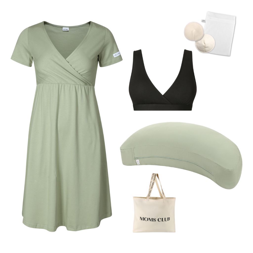 + dárek zdarma | Moniel Sada pro pohodlné začátky kojení Olive, oblečení vel. XL